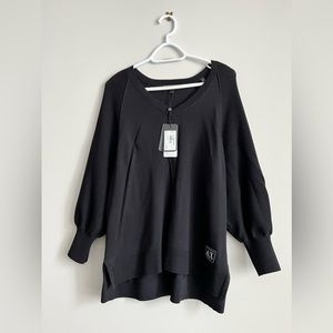 Black knit Armani Exchange pullover